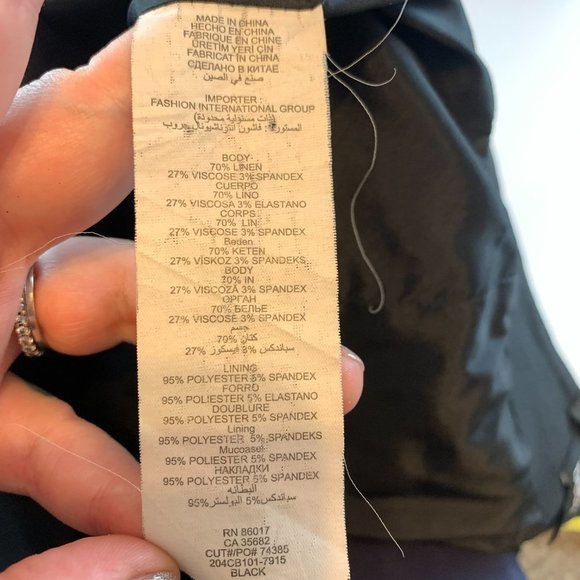 Bebe Black Pencil Skirt with Pockets, size 8 - Picture 13 of 14